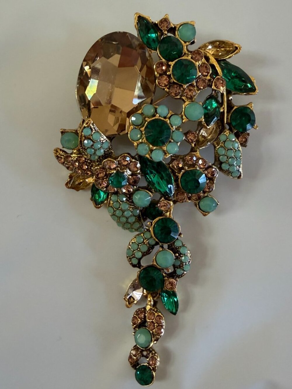 ARATTA SILENT JOURNEY JEWELED BROOCH - Picture 1 of 1
